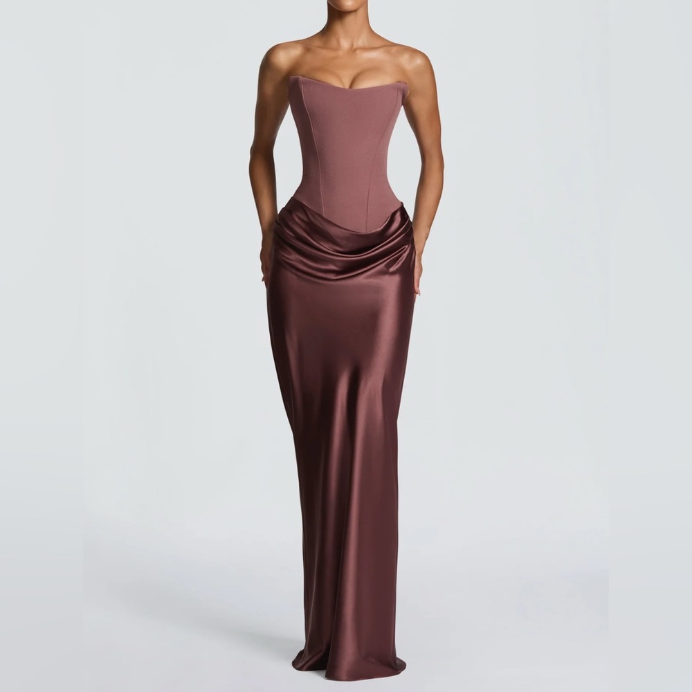 BABYBOO MAGGIE MAXI DRESS - DUSTY ROSE